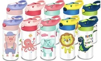 Entrepôt aux États-Unis livraison gratuite 12oz en acier inoxydable Sublimation blanc droit enfants Sublimation Sippy Cup Tumbler bouteille d'eau