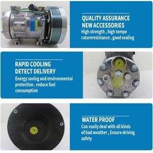 Compresor de Aire Acondicionado SD7H15 24V para Camión Caterpillar Krone 4132 3249711 324-9711 270124760 507-3868 - Product Image 6