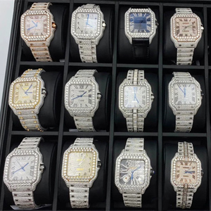นาฬิกาข้อมือ ETA Sport Pass Diamond Tester Moissanite ระบบจักรกล ตัวเรือนสแตนเลส หน้าปัดแบบเข็ม ประดับเพชรเต็มเรือน สไตล์ฮิปฮอป ขายส่ง - Product Image 6