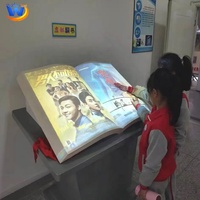 Sistema de Exhibición Interactivo de Libros Virtuales con Sensor de Gestos 3D, Proyector y Efectos de Sonido Realistas para Museos y Salas de Exposiciones
