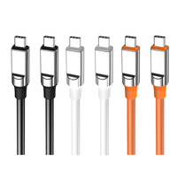 Fábrica personalizada Oneday NA03 Tipo-c a Tipo-c/IPH 100cm Silicona líquida Cable de datos de carga rápida USB C Cable de datos del teléfono