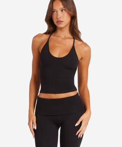 Hot Sale Yoga Halfter Crop Top Flare Leggings 2-teilige Workout-Outfits Fitness-Sporta nzüge Frauen Atmungsaktive Fitness-Sets - Product Image 2