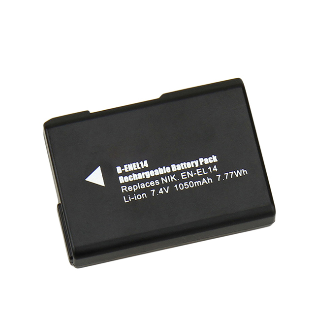 Rechargeable Lithium Ion Battery En-el14 Digital Camera Battery for D5200 D5600 5300 Z6 Dslr Camera
