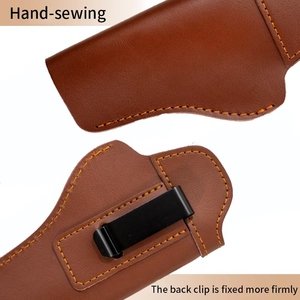 Handgemaakte <span class=keywords><strong>Western</strong></span> Lederen Pistoolholster Met Op Maat Gemaakte Cowboygordelholster Voor Revolvers Cortex Been Gun Holster Rechterhand - Product Image 6