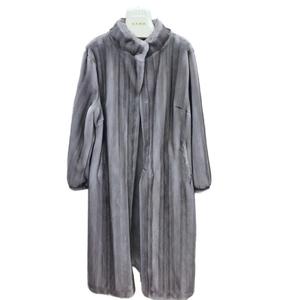 Manteau court en fausse fourrure de vison pour femme, chaud et moelleux, coupe-vent, imprimé, tissé, avec col en fourrure de renard - Product Image 3