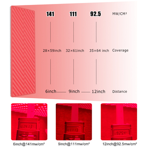 Attrezzatura per luce rossa per terapia in piedi per tutto il corpo RL2000 660nm 850nm a infrarossi per alleviare il dolore 1613W/540W uso domestico - Product Image 6