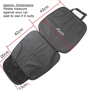 Funda protectora universal para asiento de coche de bebé, cojín de doble refuerzo para asiento de coche, alfombrilla protectora antideslizante para asiento trasero de automóvil - Product Image 5