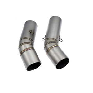 Tubo di Scarico Centrale per Moto 51mm per <span class=keywords><strong>Ducati</strong></span> 848 1098 1198, Tubo di Collegamento Centrale per Silenziatore, Tubo di Raccordo Slip-on in Acciaio Inox - Product Image 6