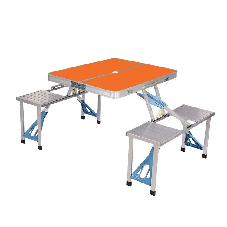 Buiten Opklapbare Tafel Grijs Kleur Nieuw Aluminium Campingtafel Met Draagtas-Koop Campingtafel