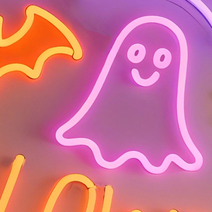 Tablero trasero de acrílico montado en la pared al por mayor de gran volumen, entrega rápida, gráfico juguetón, <span class=keywords><strong>Halloween</strong></span>, decorativo, luz LED personalizada, neón - Product Image 2