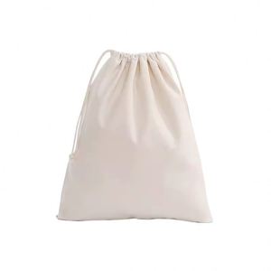 100% Natural Cotton Biodegradable Washable Double String Handbag-10 X 12inch Geometric Muslin Bags for <b>Shoe</b> Dust <b>Storage</b> - Product Image 1