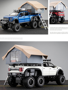 Coche de juguete de aleación fundida a presión Raptor F150 Big Wheel 1/28 con sonido, luces y función de retroceso para niños - Product Image 5