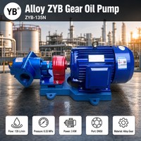 ZYB 135 Rückstandsöl-Zahnradpumpe 135 LPM 3 KW Legierungsstahl-Zahnrad Hochleistungs-Rückstandsöltransfer mit Elektromotor