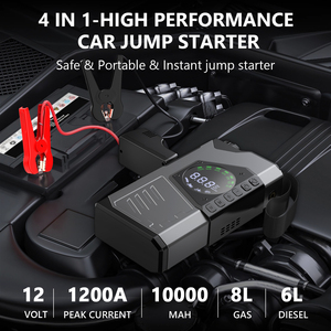 Draagbare 4 In 1 <span class=keywords><strong>Multi</strong></span>-Functionele En Lucht Inflator Pomp 1200a Piekstroom 120psi Hogedruk <span class=keywords><strong>Jump</strong></span> <span class=keywords><strong>Starter</strong></span> En Luchtcompressor - Product Image 2