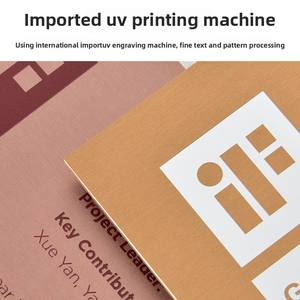 Op Maat Gemaakte Zilveren Metalen Aluminium Slanke Plaquette Uv-Print Erecertificaat Jaarlijkse Uitstekende Leveranciersmedaille Voor Onderscheidingen - Product Image 4