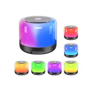 Rgb đầy màu sắc đèn LED mini không dây BT loa không thấm nước nhỏ cầm tay Loa ngoài trời - Product Image 1