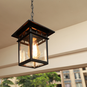 <span class=keywords><strong>Candelabro</strong></span> de hierro <span class=keywords><strong>negro</strong></span> Estilo clásico moderno de luces de techo para exteriores Para pasillos de balcón con ventajas de precio - Product Image 5
