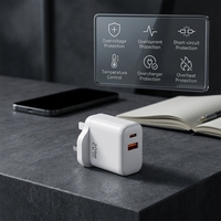 Cantell UK PD 20W Cargador Rápido con Enchufe y Cable de Carga Tipo C, Adaptador de Corriente y Cable para iPhone 17 16 15 14 13