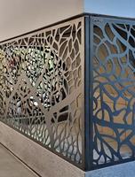 Panneaux de clôture en acier inoxydable découpés au laser sur mesure, balustrade, main courante, antirouille pour jardin, balcon, terrasse