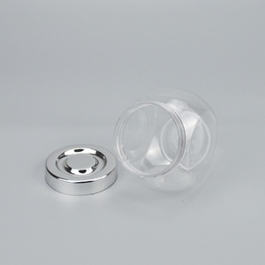 Frasco de plástico transparente de 220 ml con tapa a presión redonda, contenedor de almacenamiento de alimentos para dulces, frutos secos, té de hierbas y envasado. - Product Image 4