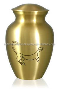 Urna Funeraria Ecológica de Metal Hecha a Mano, Estilo Europeo, Duradera, Personalizable, Verde, de 220 Pulgadas Cúbicas, en Oferta - Product Image 2