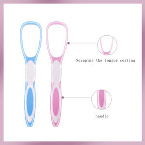 Großhandel Zungen schaber Reiniger Kunststoff Zungen kratzen TPR PP Mundpflege Weich gummi - Product Image 3