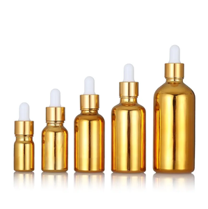 Chai tinh dầu thủy tinh mạ vàng 5ml 10ml 30ml 50ml 100ml, chai nhỏ giọt thủy tinh đựng serum - Product Image 1
