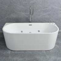 Baignoire de massage moderne et personnalisée Baignoire en acrylique Baignoire de trempage pour adultes Salle de bains luxueuse Design minimaliste