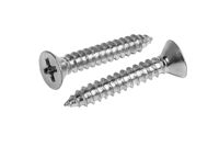 #8 X3/4" #8 X1" White Screws Self Drilling Screws 100pcs Flat Head Phillips Sheet Metal Screw