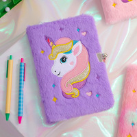Cuaderno Unicornio Estampado A5 de GF New Trends, Diario de Escritura con Candado para Estudiantes de Primaria, Regalo para Niñas