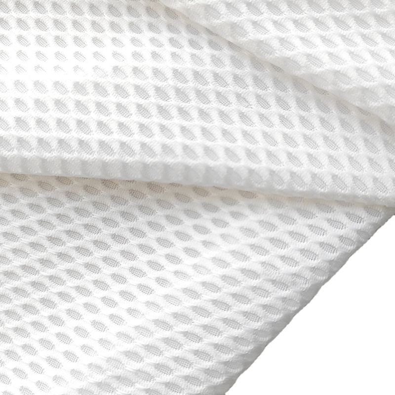 Polyester Spandex Breathable Net Mesh Sports Fabric for Tshirt Jersey