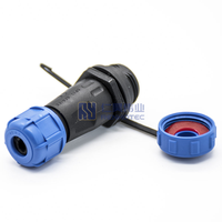 Connecteur circulaire étanche IP68 de remplacement WEIPU SP1311/S4, fiche femelle à 4 broches, type à souder, boîtier en nylon