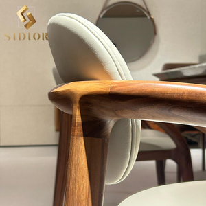 Ensemble <span class=keywords><strong>de</strong></span> table et <span class=keywords><strong>chaises</strong></span> <span class=keywords><strong>de</strong></span> salle à manger scandinave en bois massif (frêne, chêne, noyer) et marbre, pour 4, 6, <span class=keywords><strong>8</strong></span> ou 10 personnes - Product Image 3