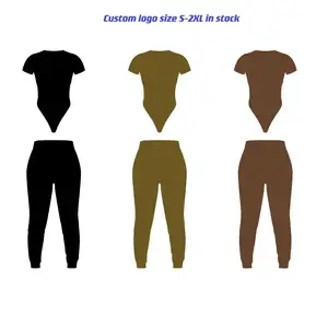 Primavera estate 2023 famoso marchio nuovo abbigliamento da salotto tuta pantaloni sportivi loungewear due pezzi set abbigliamento donna dupe