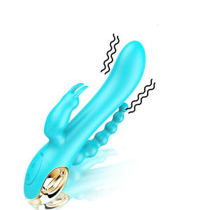 Nouvelle annonce : Vibrateur lapin en silicone souple extra large 3 en 1 avec 10 modes de fréquence, conception à triple tête, chargement magnétique USB - Product Image 1