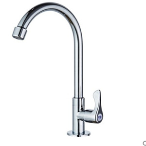 Robinet de cuisine à poignée unique, bec flexible pivotant, à poser sur comptoir, avec cartouche en cuivre, style contemporain, 59 Cuivre - Product Image 3