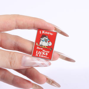 Sé cuántos lame se necesita Pin esmaltado divertido búho dibujos animados Animal broche solapa insignia joyería accesorios regalo para amigos - Product Image 4