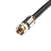 Cable Coaxial RG6 Estándar Europeo para Cámaras CCTV y CATV, 75 Ohmios, Cable de Alimentación de Cobre Trenzado, Certificado CE, Revestimiento de PVC