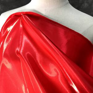 Tessuto Satinato Liquido Oro Brillante, Tessuto in Poliestere Liquido Riflettente, Organza Luminosa per Abiti da Sera Femminili - Product Image 3