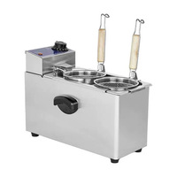 Cuiseur à nouilles électrique automatique à double brûleur en acier inoxydable de qualité 304, épaissi et durable, EH-80A, commercial, 2 kW, 220 V, pour les restaurants de nouilles