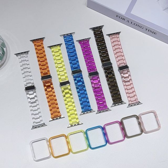 New Arrival Watch Strap Set for apple Watch Series Luxury Wristband 38mm 40mm 41mm 42mm 44mm 45mm Watch Band