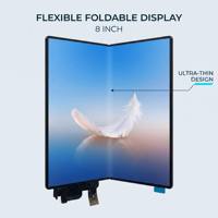 Panel Layar OLED Fleksibel AMOLED 8-inci 2496*2224, Papan Panel LCD LTPS dengan Sentuhan Terintegrasi, Modul Elektronik yang Dapat Dibengkokkan dan Dilipat