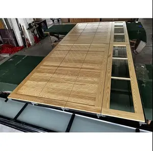 Portes <span class=keywords><strong>de</strong></span> <span class=keywords><strong>garage</strong></span> sectionnelles électriques personnalisées à isolation thermique et grain <span class=keywords><strong>de</strong></span> bois pour villa - Product Image 5