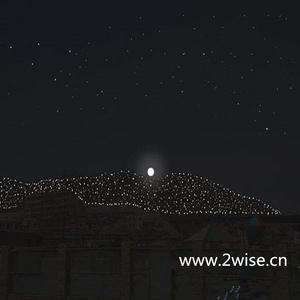 Solar-Powered Star <b>Lights</b> with <b>Warm</b> <b>White</b> <b>Light</b> for Mountain Lighting Perimeter Contour Lighting Fence & Guardrail Wall <b>Lights</b> - Product Image 3