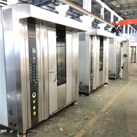 Nuevo Horno Rotatorio de Aire Caliente Digital Portátil de 16/32/64 Bandejas - Eléctrico/a Gas, Equipo de Panadería Comercial de Acero Inoxidable
