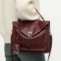 Sac à main de luxe léger pour femme, grande capacité, sac de banlieue sophistiqué, sac polyvalent à bandoulière avec fermeture à cadenas