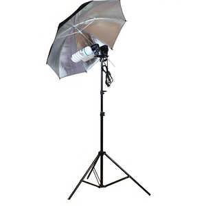 Estudio de fotografía, vídeo, película fotográfica, grabación de películas, lámpara de Flash de doble bombilla, soporte E27, iluminación suave, paraguas reflector - Product Image 4