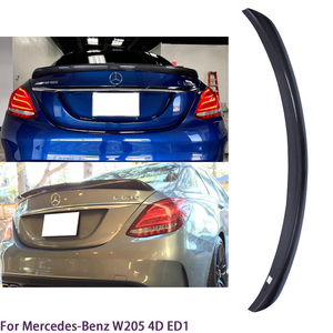 For C-Class W205 4Door Sedan ED1 Style Carbon Fiber <b>Rear</b> <b>Spoiler</b> Trunk Wing 2013-2022 - Product Image 2