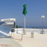 Montage sur le toit 3KW 96V 110V 220V générateur sans noyau 3KW éolienne verticale