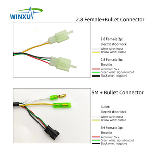 Acelerador de Giro para Bicicleta Eléctrica, 24V 36V 48V 60V, con Bloqueo, Indicador LED de Nivel de Batería, para Scooter Eléctrico, Bicicleta, Triciclo - Product Image 2